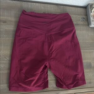 Stori Burgundy biker Shorts